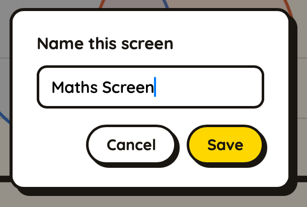 Whiteboard name and save your screen